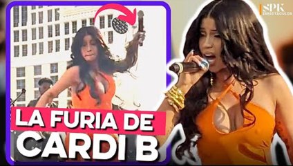 Cardi B lanzó micrófono a mujer del público por esta razón