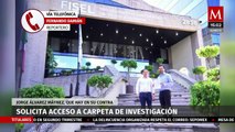 Jorge Álvares Máynez solicita acceso a carpeta de investigación en su contra