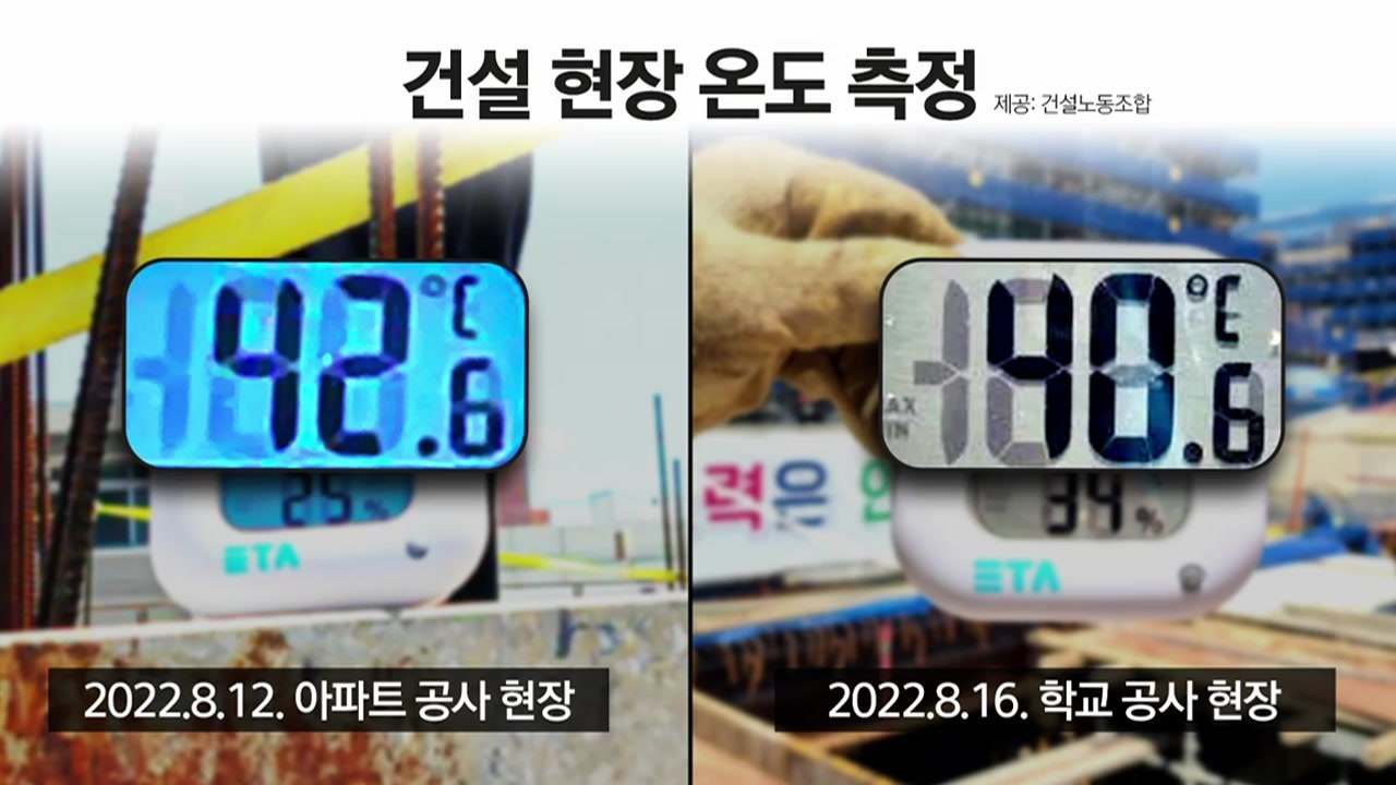 [뉴스라이더] "땀 뻘뻘 · 머리 핑" 폭염과 사투 벌이는 건설 노동자 / YTN