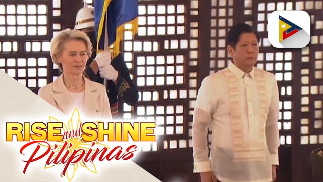 European Commission Pres. Ursula von der Leyen, mainit na tinanggap sa Malacañang