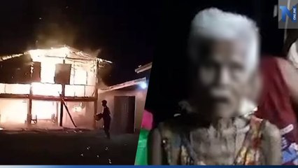 อุทาหรณ์ ยาย 99 ปี จุดเทียนไหว้พระก่อนเข้าพรรษา ไฟไหม้บ้านวอดทั้งหลัง