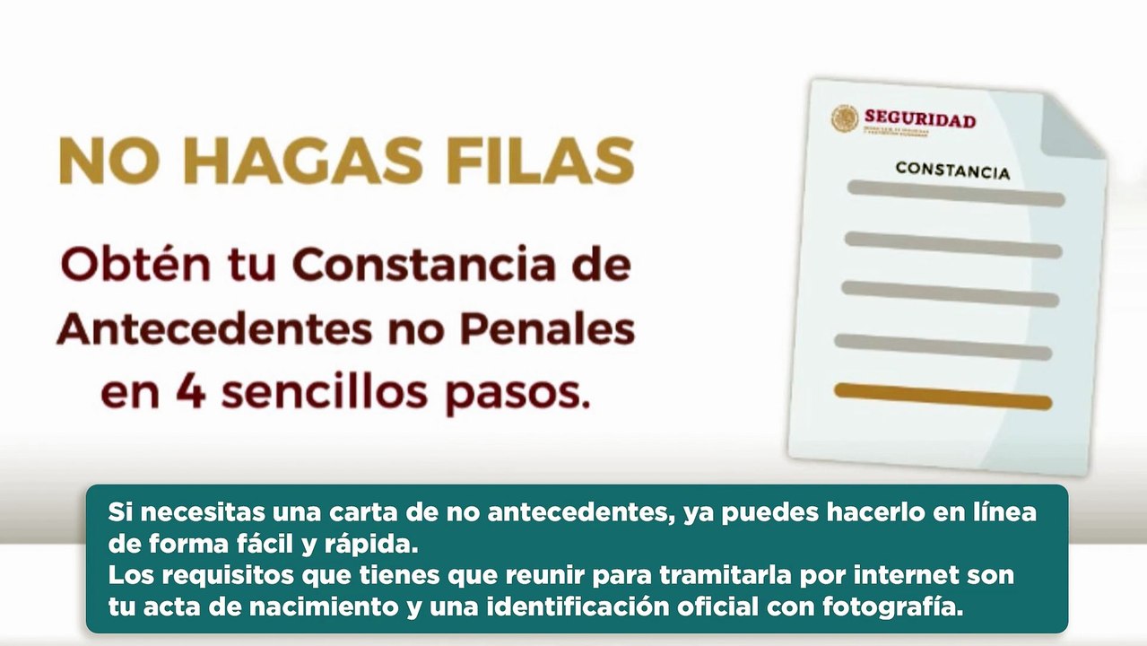 Así puedes tramitar la carta de no antecedentes penales en línea