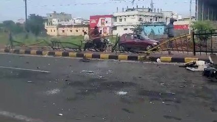 Speeding car became uncontrollable