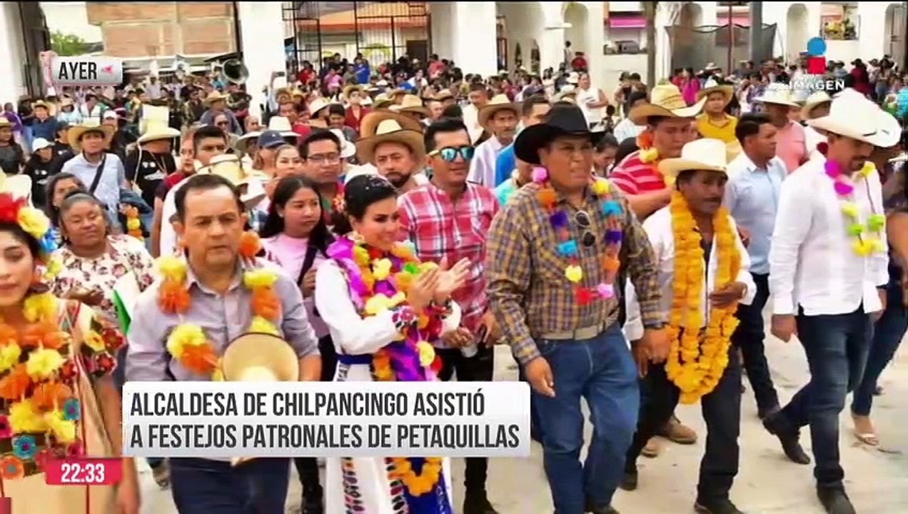 Alcaldesa de Chilpancingo estuvo en festejos patronales de Petaquillas