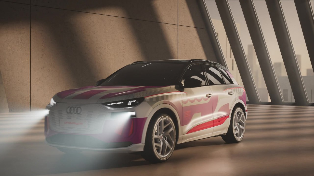 Audi Q6 e-tron Prototyp – Digitale Lichtsignaturen und Matrix LED-Scheinwerfer