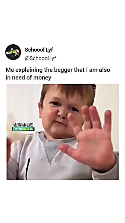 Me vs begger