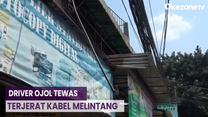 Viral! Driver Ojol Tewas Gegara Tersangkut Kabel Melintang di Palmerah