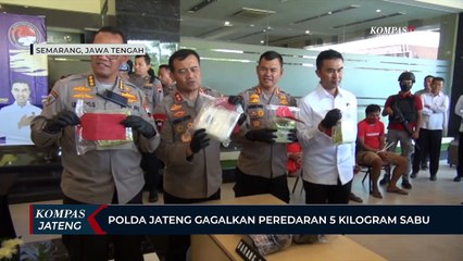 Polda Jateng Gagalkan Peredaran 5 Kilogram Sabu