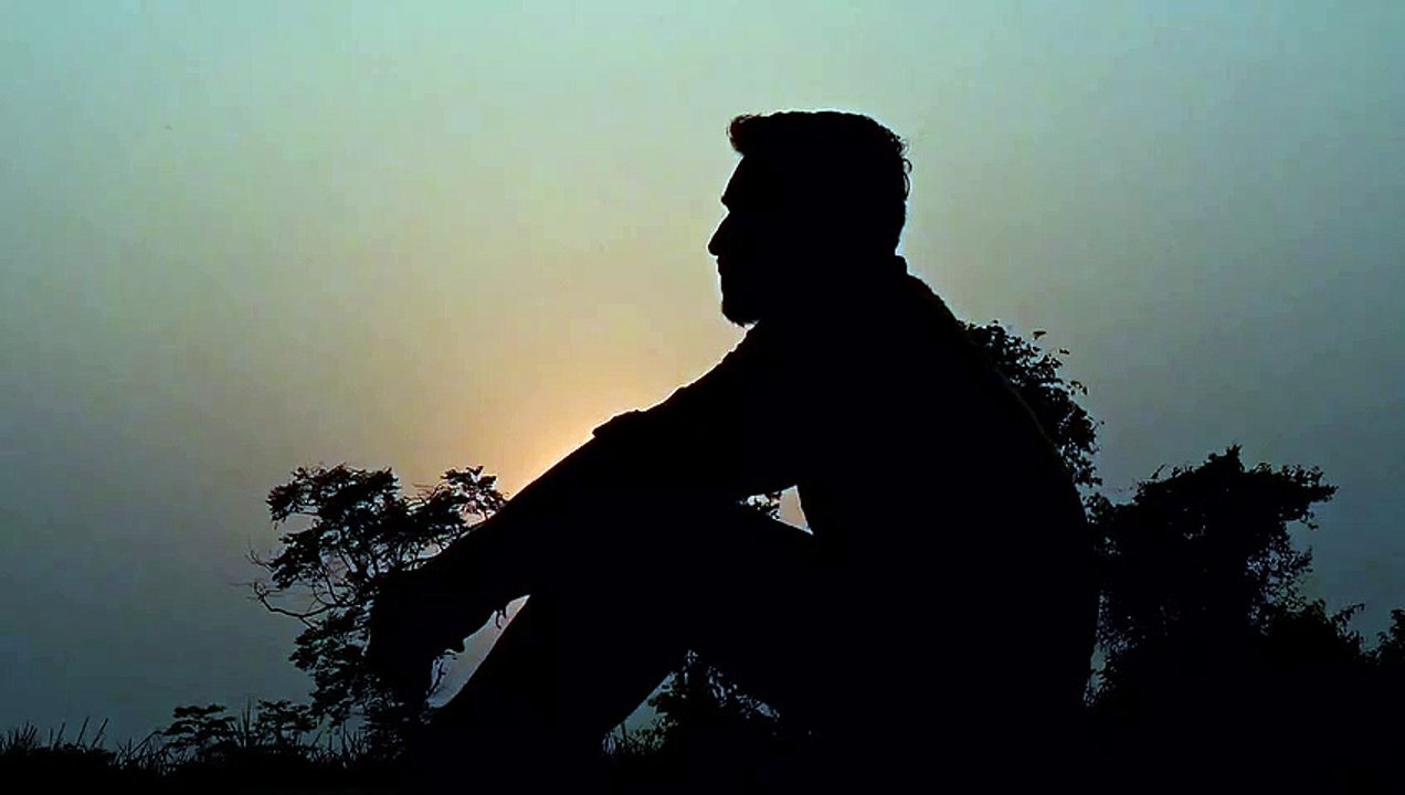 man sad free stock video