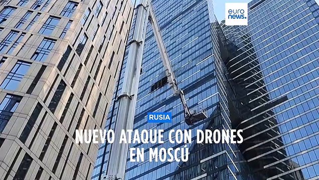 Rusia | Nuevo ataque con drones contra centro de negocios en Moscú y buques del Mar Negro