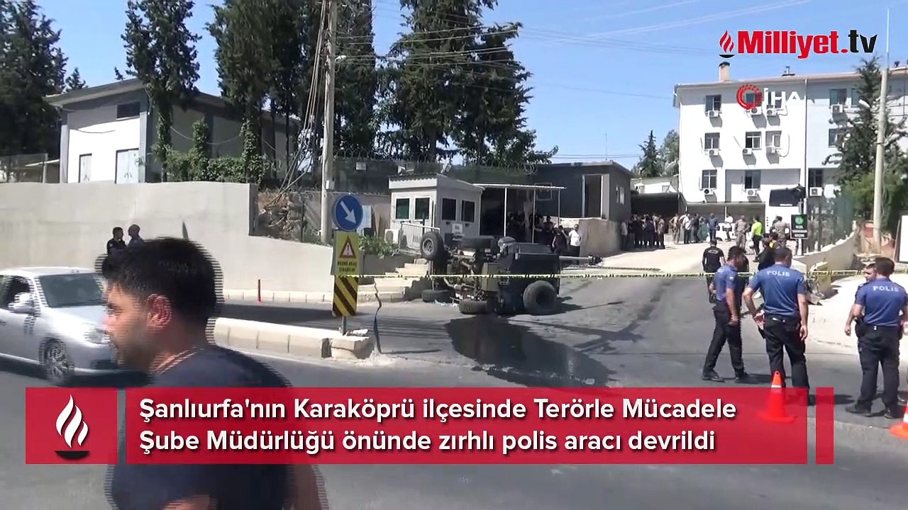 Şanlıurfa'da zırhlı polis aracı devrildi! Bölgeye ekipler sevk ediliyor