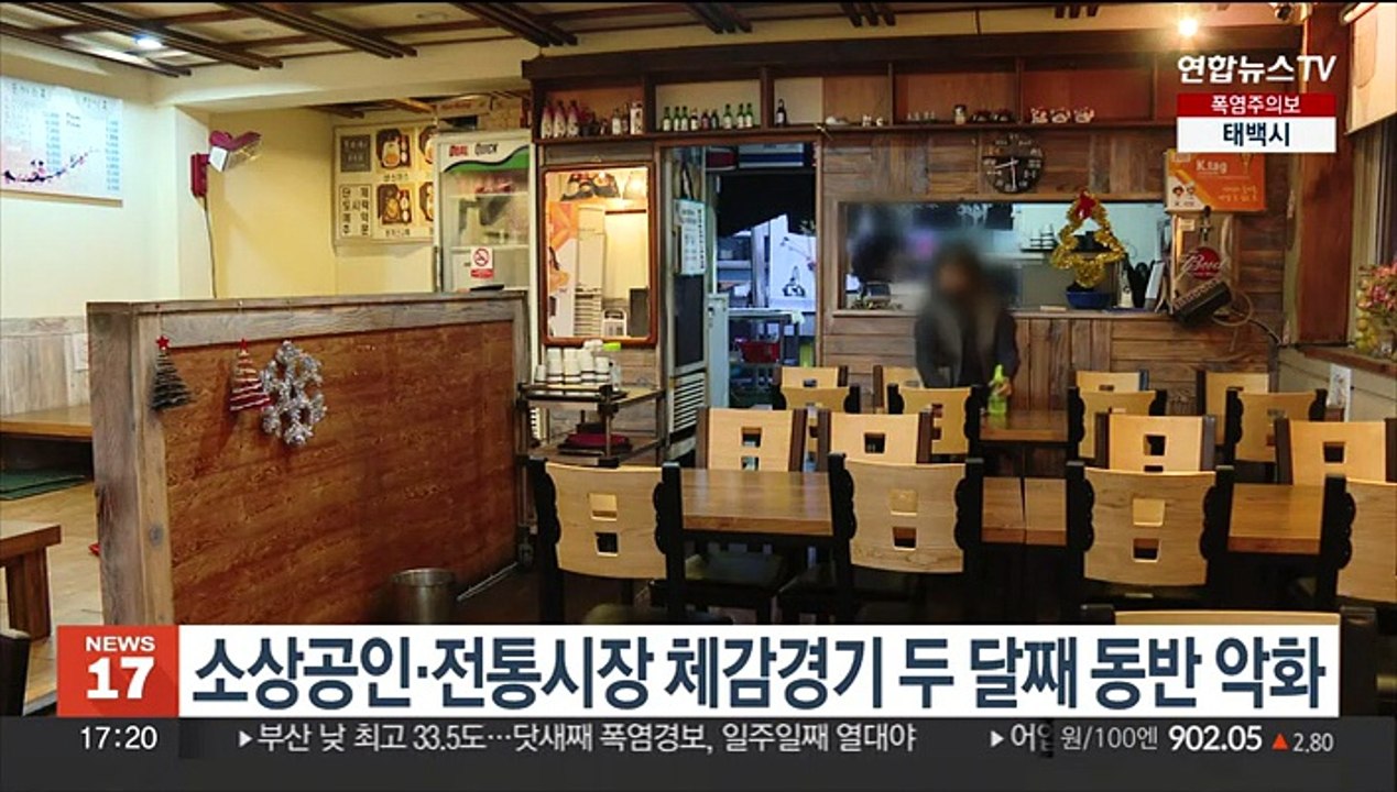 소상공인·전통시장 체감경기 두 달째 동반 악화