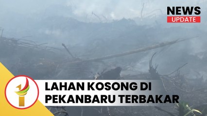 SEKITAR 1 HEKTAR LAHAN KOSONG DIPEKANBARU TERBAKAR !!