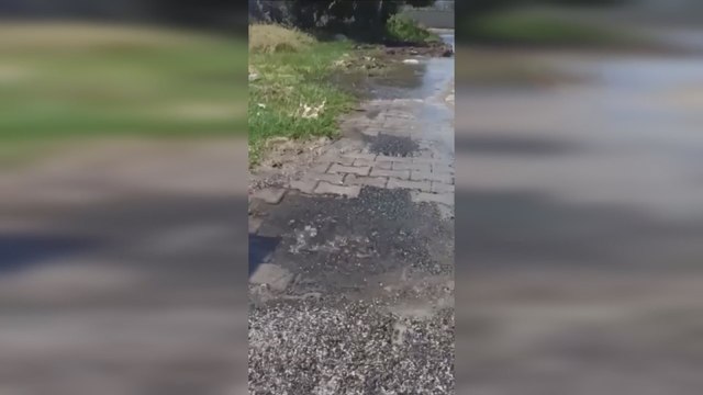 Osmaniye'de patlayan içme suyu borusu 1 haftadır yapılmamasına vatandaş tepki gösterdi