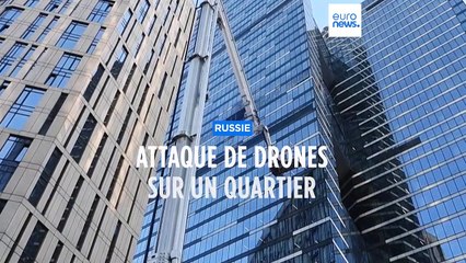 Moscou ciblée par une nouvelle attaque de drones, un immeuble de bureaux endommagé