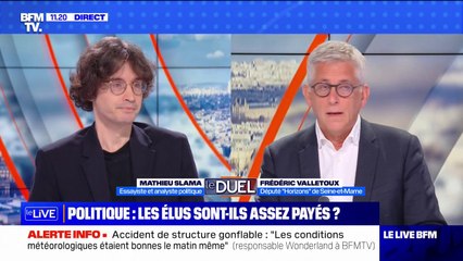 Politique: les élus sont-ils assez payés? Le duel entre Mathieu Slama, essayiste et Frédéric Valletoux, député Horizons