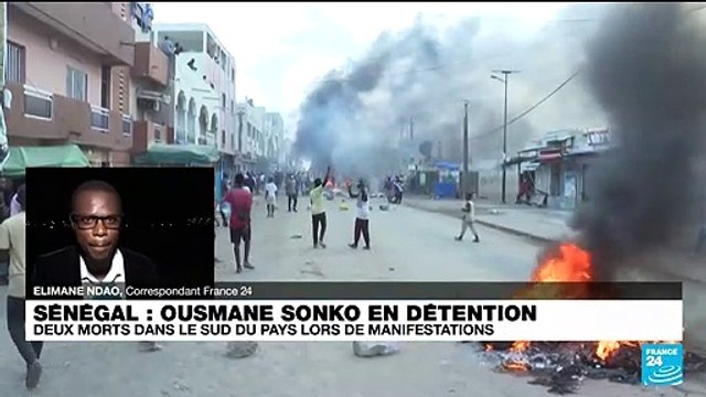 Sénégal : Sonko en détention, deux morts dans le sud du pays lors de manifestations