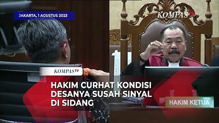 Скачать видео: Curhatan Hakim di Desanya Susah Sinyal Saat Sidang Lanjutan Johnny G Plate Korupsi BTS