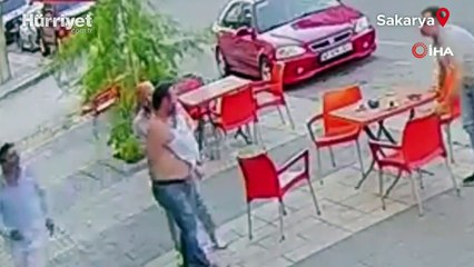 Arkadaşları ile çay içerken yorgun mermi isabet etti!