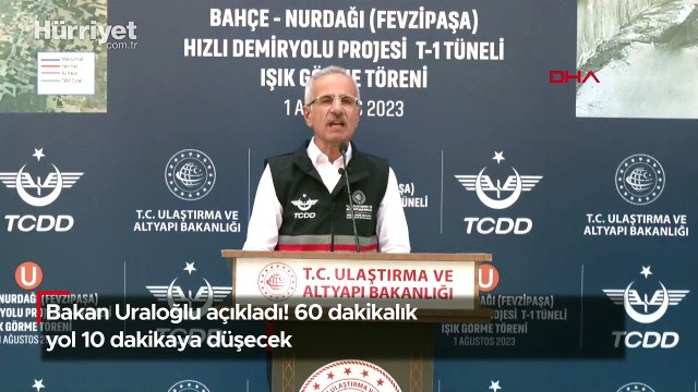 Bakan Uraloğlu açıkladı! 60 dakikalık yol 10 dakikaya düşecek