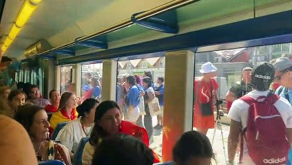 JMJ : Les arrivées en car à Lisbonne