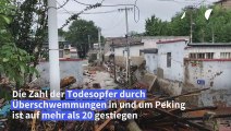 Mindestens 20 Tote bei Überschwemmungen in Peking