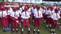 Papua Barat Daya Gerakan Pencanangan Bulan Kemerdekaan dan Bagi 10 Juta Bendera Merah Putih