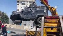 Zırhlı polis aracı devrildi: Bir şehit