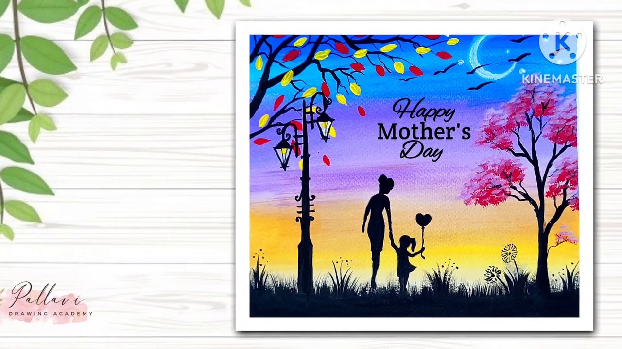 Happy mother_s day painting __ easy mother_s Day painting with poster color_Pallavi Drawing Academy(1080P_HD)