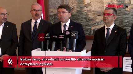 Bakan Tunç, denetimli serbestlik düzenlemesinin detaylarını açıkladı
