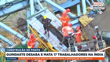 Acidente em construção no estado de Maharashtra | BandNews Mundo