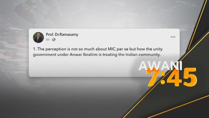 P Ramasamy dakwa Kerajaan Perpaduan pinggirkan nasib kaum India