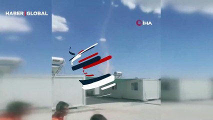 Metrelerce yüksekliğe ulaştı! Elazığ’da çıkan hortum korkuttu