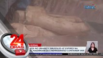 P30-M halaga ng umano'y smuggled at expired na karne atbp., nasamsam sa 5 refrigerated container van | 24 Oras
