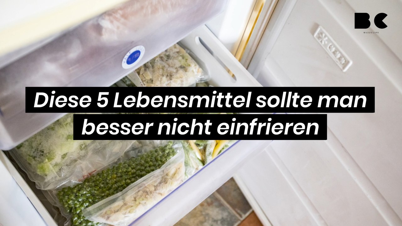 Diese 5 Lebensmittel sollte man besser nicht einfrieren
