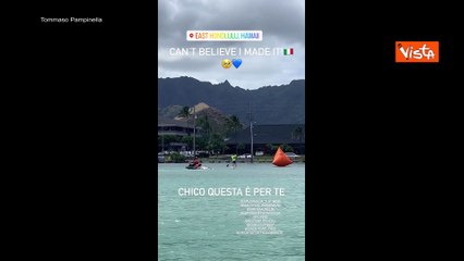 "Chico Forti libero", l'omaggio del surfer italiano Tommaso Pampinella dopo la vittoria alle Hawaii