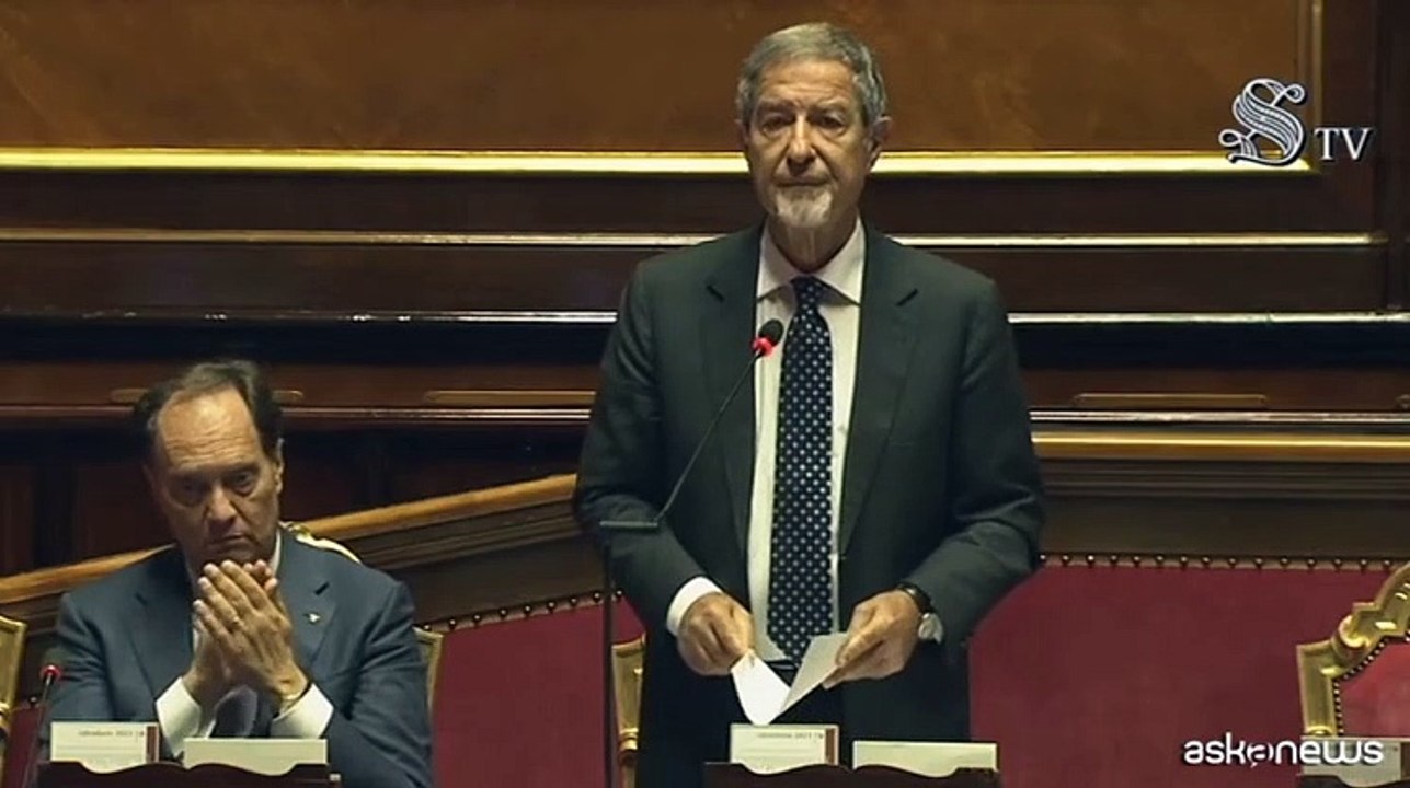 Il ministro Musumeci al Senato ricorda le vittime del maltempo