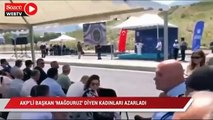 AKP’li Bursa Büyükşehir Belediye Başkanı kendini protesto eden kadını azarladı: Ayılma, bayılma numaraları yapma bana