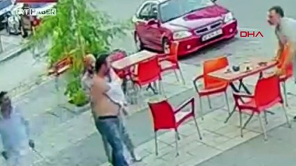 Çay içerken sırtına yorgun mermi isabet etti