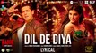 Dil De Diya - Lyrical | Radhe |Salman Khan, Jacqueline Fernandez |Himesh Reshammiya|Kamaal K,Payal D | 4k uhd video  2023