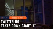 Big X taken down from Twitter roof after San Francisco squabble