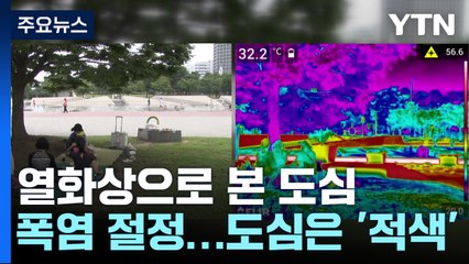 펄펄 끓는 도심...열화상 카메라로 보니 온통 '적색' / YTN