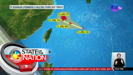 Bagyong Falcon, nakalabas na sa Philippine Area of Responsibility | SONA