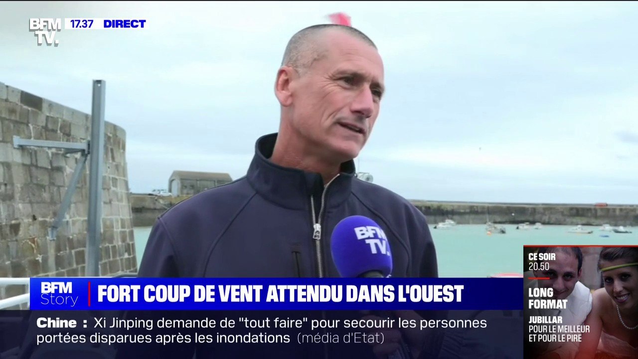 "Avec le coup de vent qui est annoncé, on va réduire les navettes": les pilotes des vedettes des îles Chausey (Manche) se préparent au fort coup de vent attendu dans l'ouest de la France