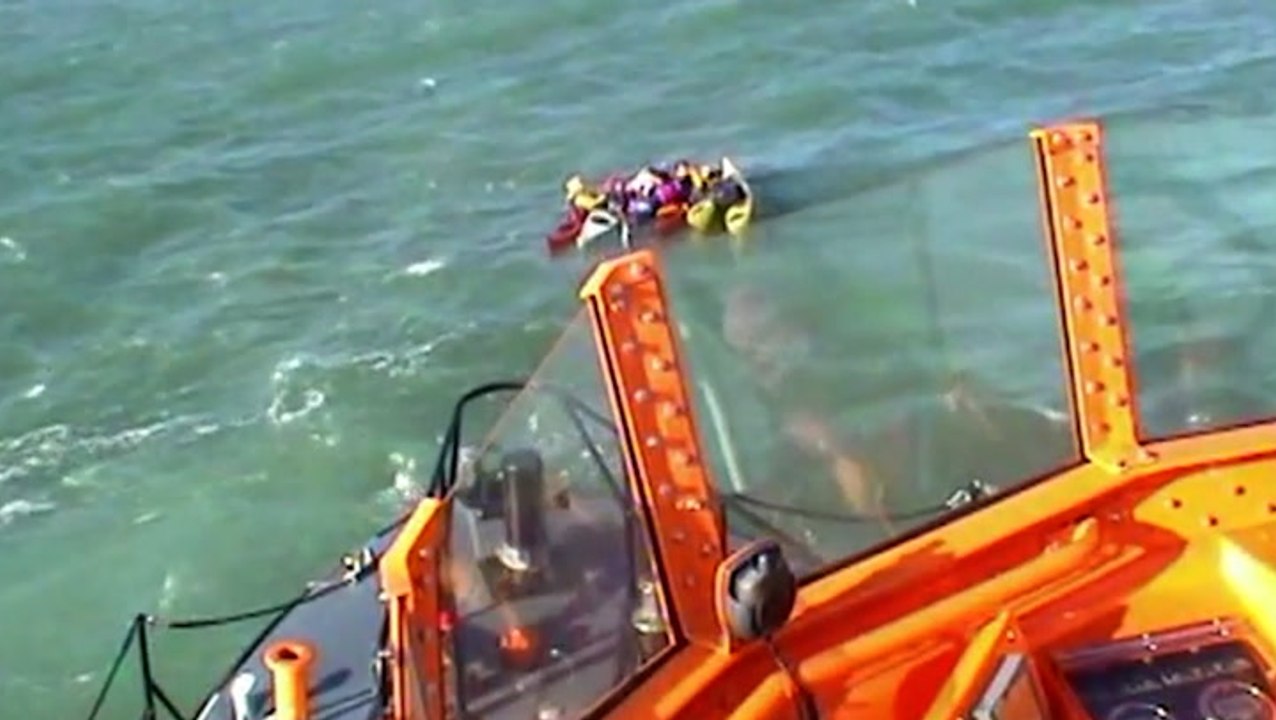 Stranded kayakers rescued off Welsh coast as RNLI issues summer water sports warning