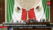 Morena prevé aumento de 3% en Presupuesto 2024; asignarían 25% más a programas sociales