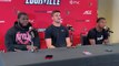 Louisville OT Renato Brown, QB Jack Plummer and WR Jamari Thrash at Media Day (8/1/23)