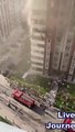 Fire in Kazakhstan- residents of a high—rise building are forced to jump out of windows-2