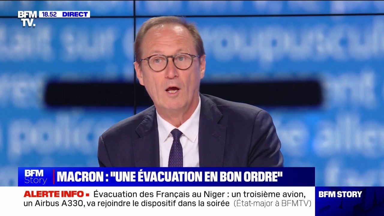 Niger: "Je voudrais saluer le courage du président Bazoum qui n'a toujours pas signé de reddition", affirme Bruno Fuchs (député MoDem, membre de la commission des affaires étrangères)