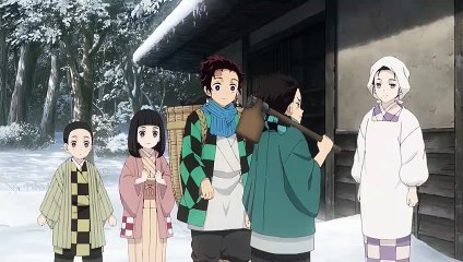 1-7 tanjiro se despide de su familia